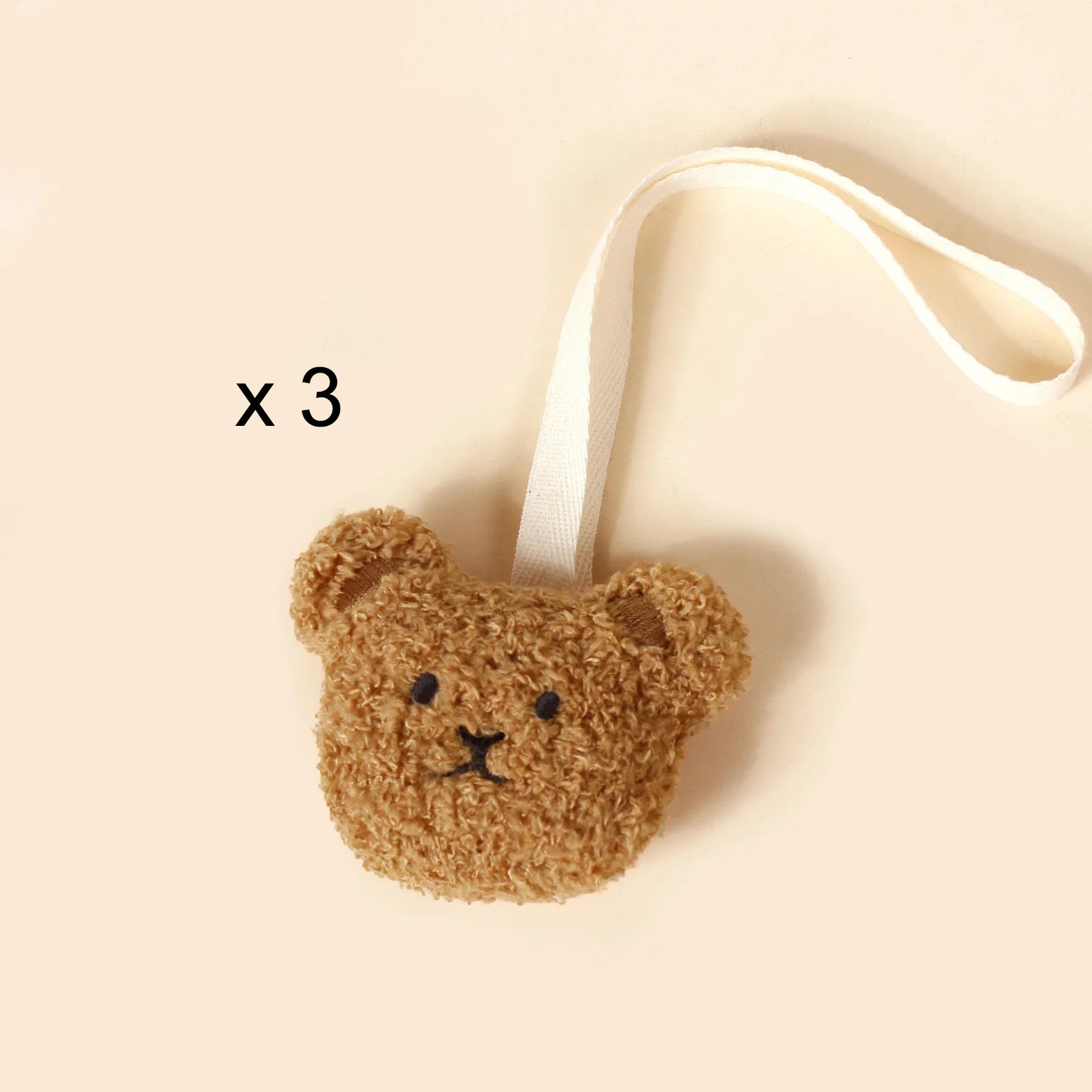 Fashion Teddy Pacifier Holder Baby Embroidered Bear Face Moon Clip For Newborn Kids Comforter Toys Toddler Gifts
