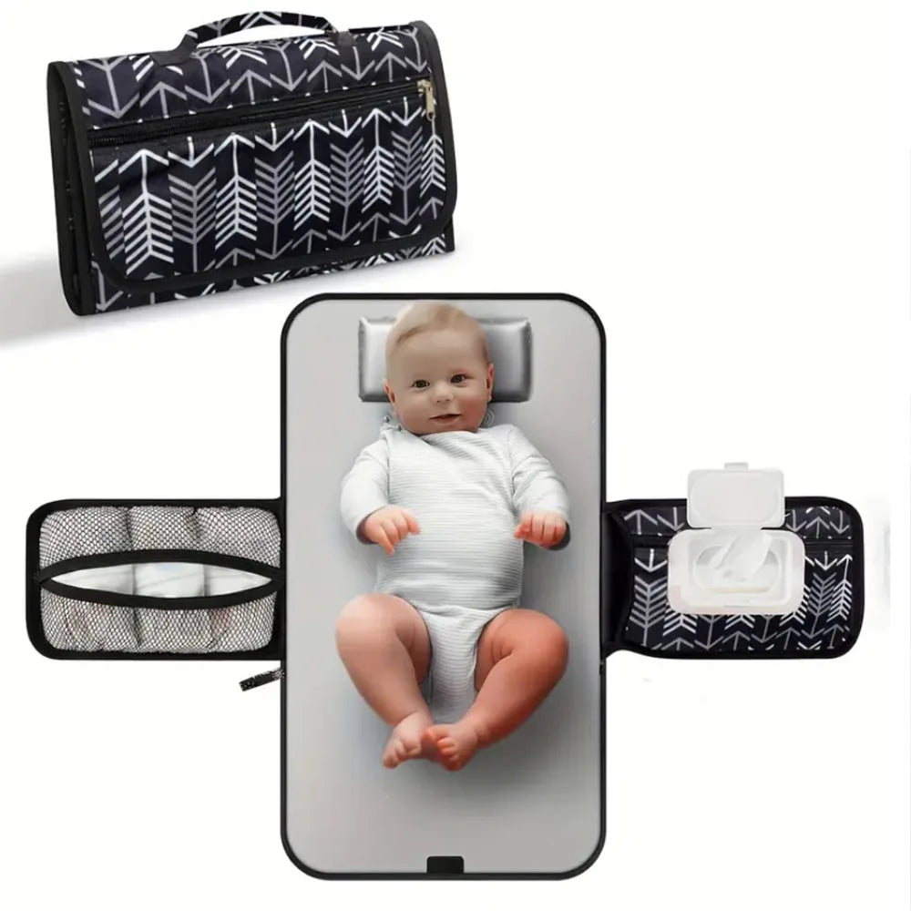 Portable Changing Pad for Diaper Bag or Changing Table Travel Changing Pad, Unisex Baby Essentials Diapering Table