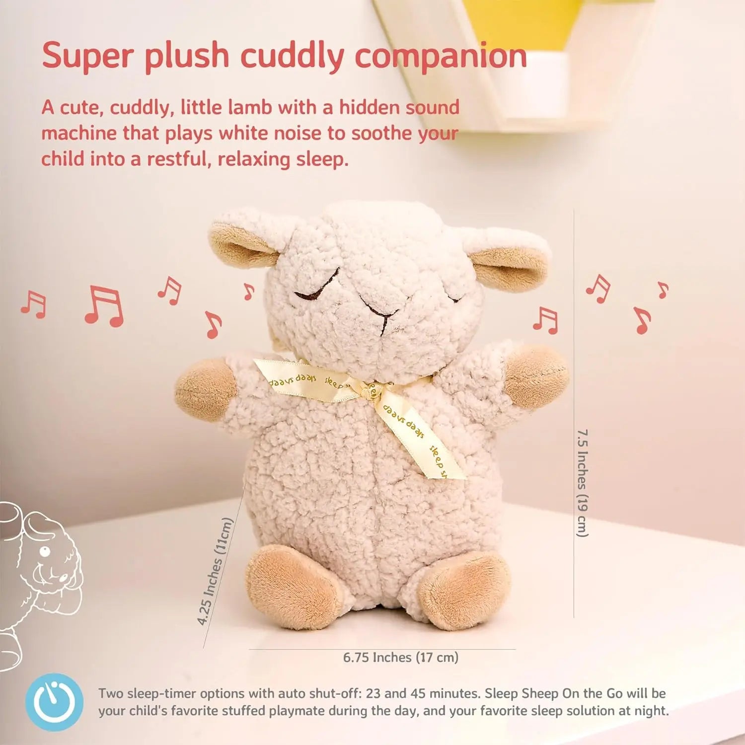 Portable White Noise Machine with Adjustable Sounds & Auto-Off Timer | Perfect for Baby Sleep & Travel