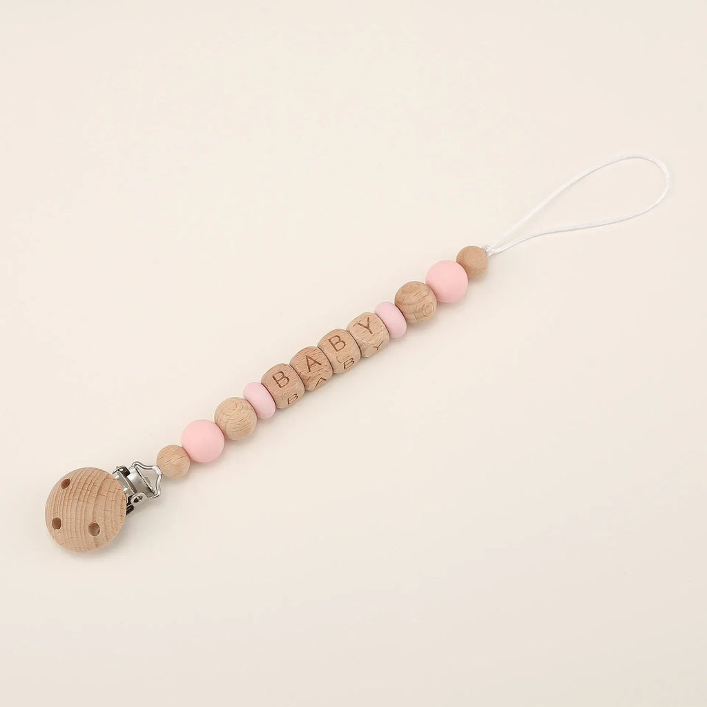 Baby Pacifier Clips Personalized Name Teethers Toys Dummy Nipples Holder Chain Babies Accessories Newborn Gift Pacifiers Chains