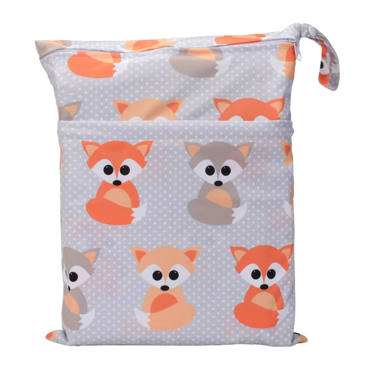 Wet Dry Bag With Two Zippered For Baby Diapers Nappies Waterproof Reusable 36cmx29cm