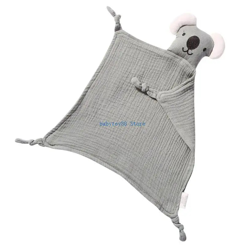 Y4UD Cotton Comforter Blanket Sleep Toy Newborns Soothe Appease Towel Cuddle Snuggle Toy Infant Baby Comforters Blanket