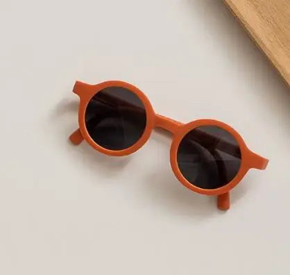Classic Ins Folding Sunglasses Children Designer Pink Round Frame Sun Glasses Girls Boy Goggles Student Eyewear Lentes Sol Mujer