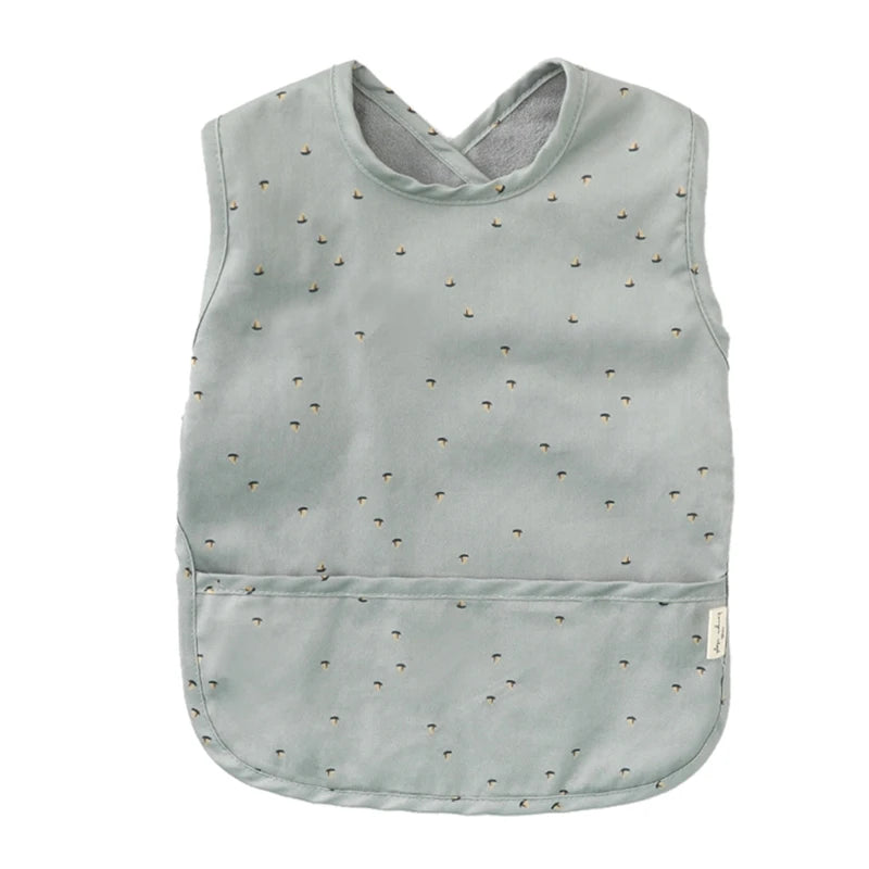 Waterproof Washable Baby Bib Burp Cloth with Pocket Bag Sleeveless Toddler Apron Smock Feeding Bibs Baby Stuff For 6-18 Months
