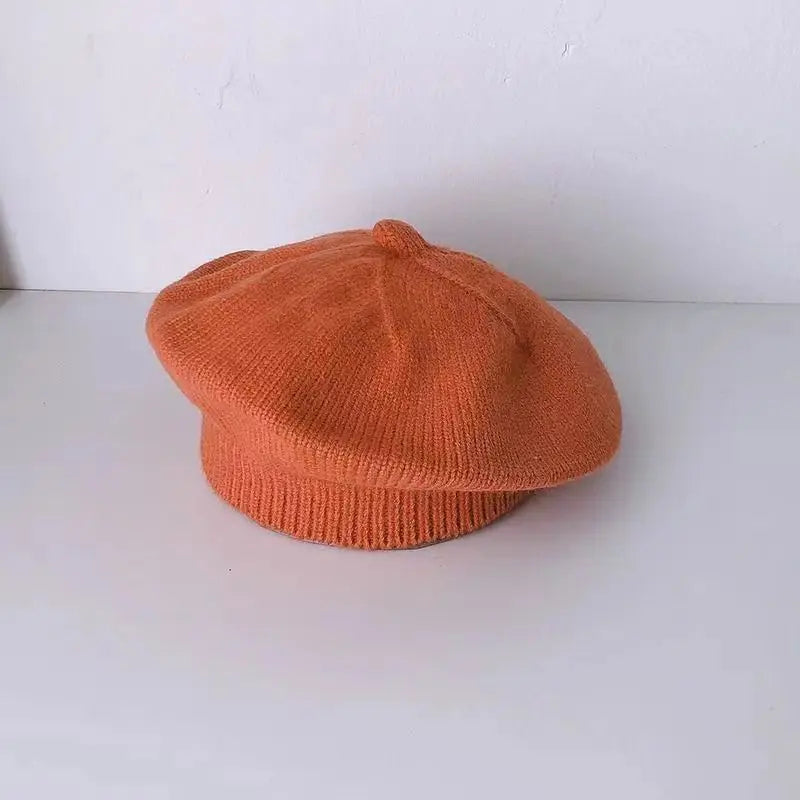 New Arrival Knitted Baby Beret Toddler Fashion French Style Beanie Hat Soft Warm Infant Casual Headwear Cute Kid Winter Knit Hat