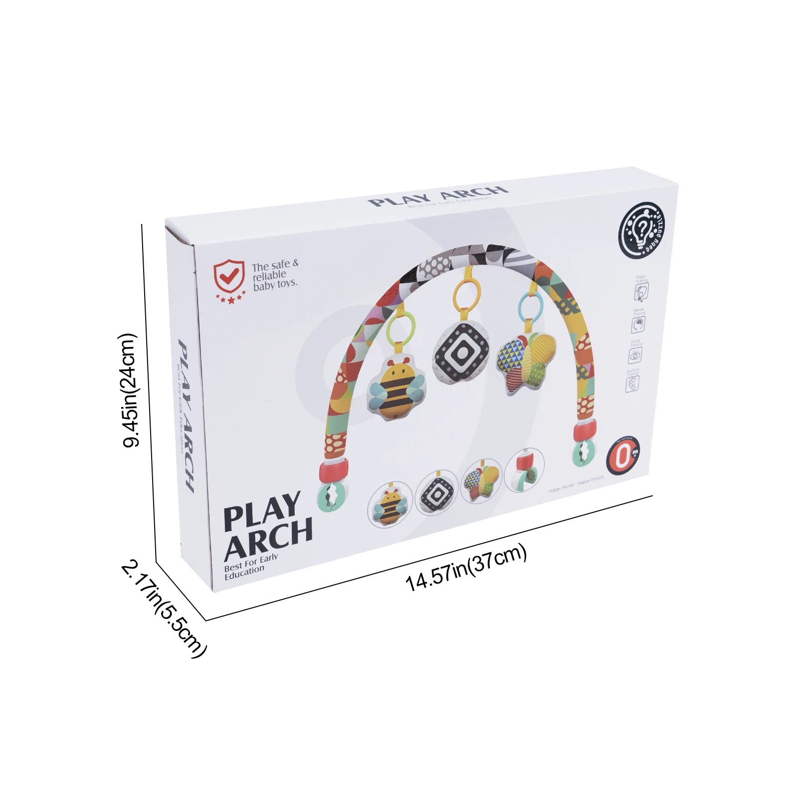 Baby Stroller Arch Toy Soft Cloth Toy Pram Activity Bouncer Toy Sensory Development Arch Newborns Car Seat Toy Fine Motor Skills