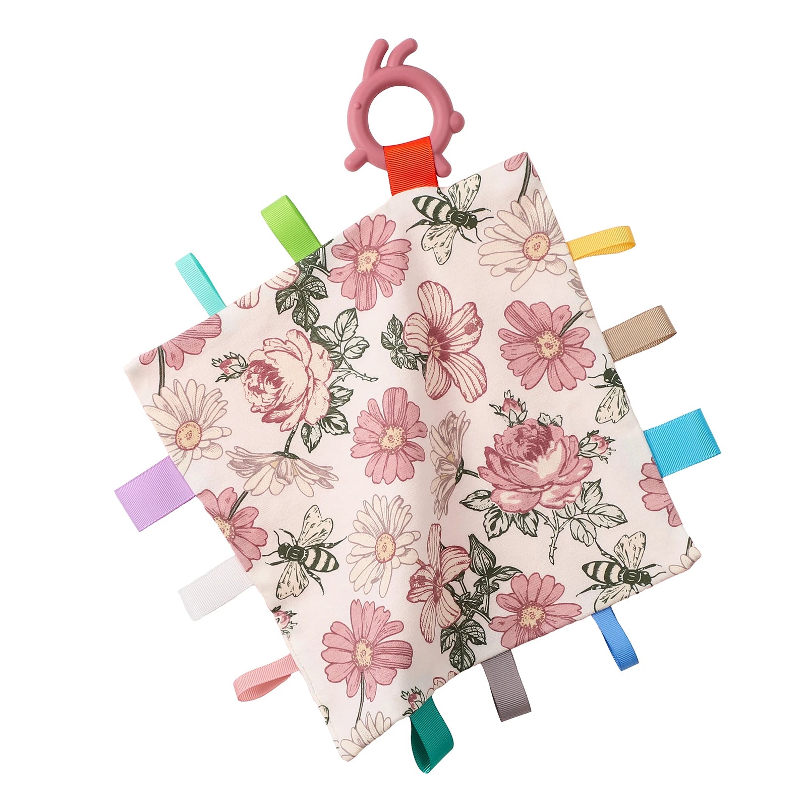 Baby Towel Baby Appease Towel Colorful Security Tags Blanket Soothing Sensory Soft Comforter Newborn Toddlers Baby Handkerchief