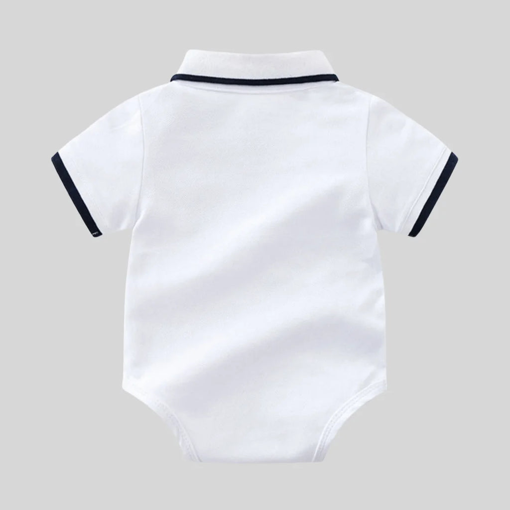 9 12 18 24 36M Boys Summer Daily Clothes Infant Short Sleeve Bodysuit with Pocket Shorts 2PCS Toddler Cotton Outfit Sets