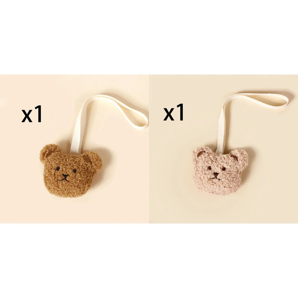 Fashion Teddy Pacifier Holder Baby Embroidered Bear Face Moon Clip For Newborn Kids Comforter Toys Toddler Gifts