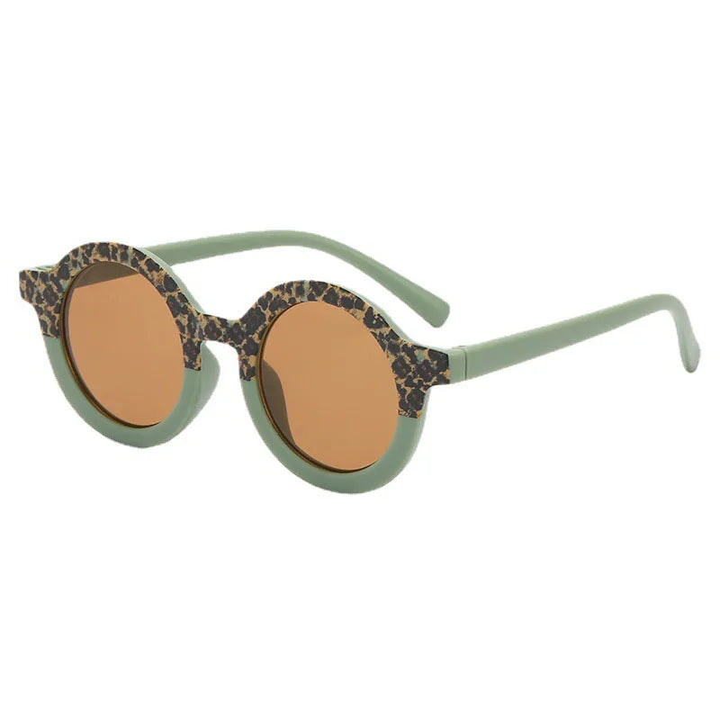 MILANCEL New Summer Baby Sunglasses Kids Cute Leopard UV Resistant Sunglasses Children Girls Shades Decorative Glasses