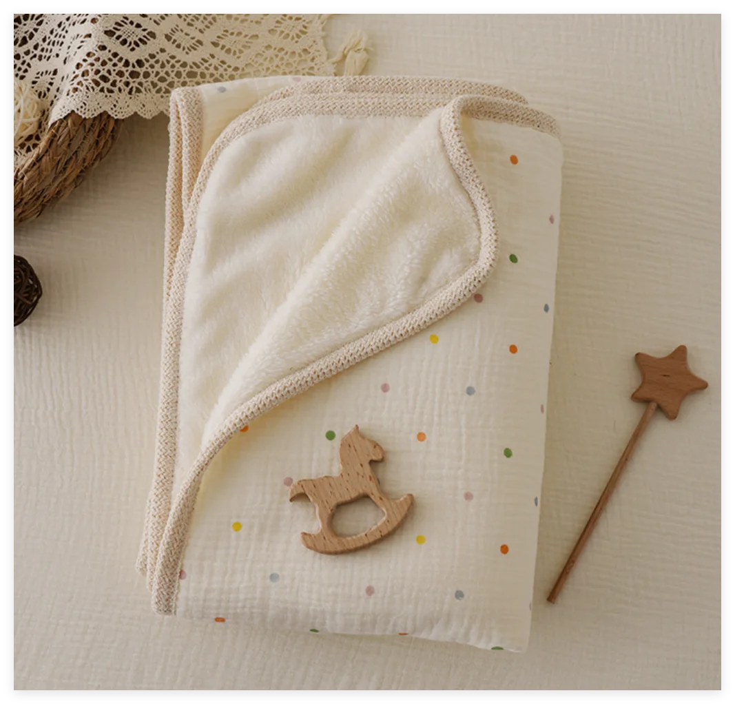 Fleece Baby Blanket Newborn Muslin Swaddle Blankets For Boys Girls Velvet Warm Baby Wrap Infant Bedding Crib Quilt Throw Blanket