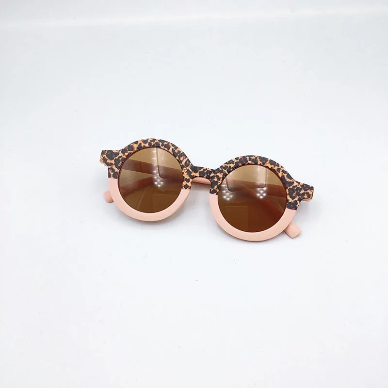 MILANCEL New Summer Baby Sunglasses Kids Cute Leopard UV Resistant Sunglasses Children Girls Shades Decorative Glasses