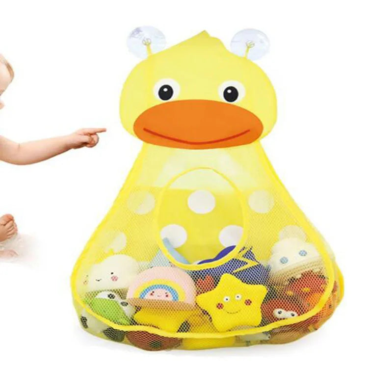 Baby Bath Toy Storage Bag Shower Holder Toys Organizer Net Baskets Water Toys Game Bag for Kids Strong Suction Cups