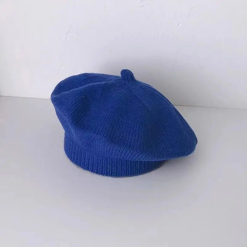 New Arrival Knitted Baby Beret Toddler Fashion French Style Beanie Hat Soft Warm Infant Casual Headwear Cute Kid Winter Knit Hat