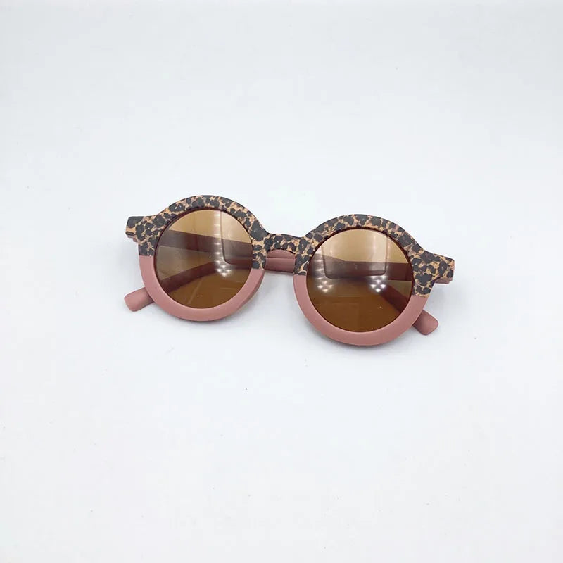 MILANCEL New Summer Baby Sunglasses Kids Cute Leopard UV Resistant Sunglasses Children Girls Shades Decorative Glasses