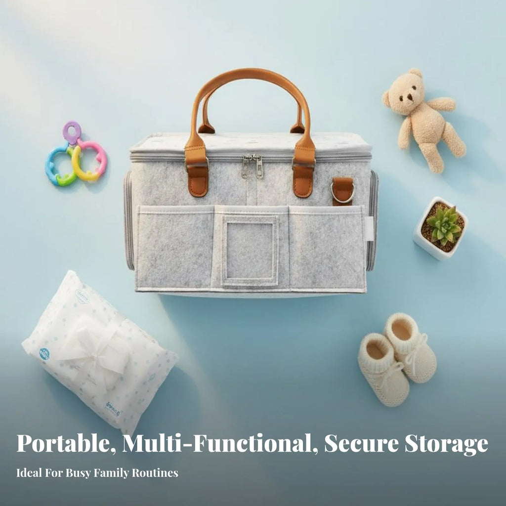 Cloth Diaper Organizer Foldable Baby Diaper Organizer Mommy Bag Organizer Lightweight Portable Changing Table Organizer
