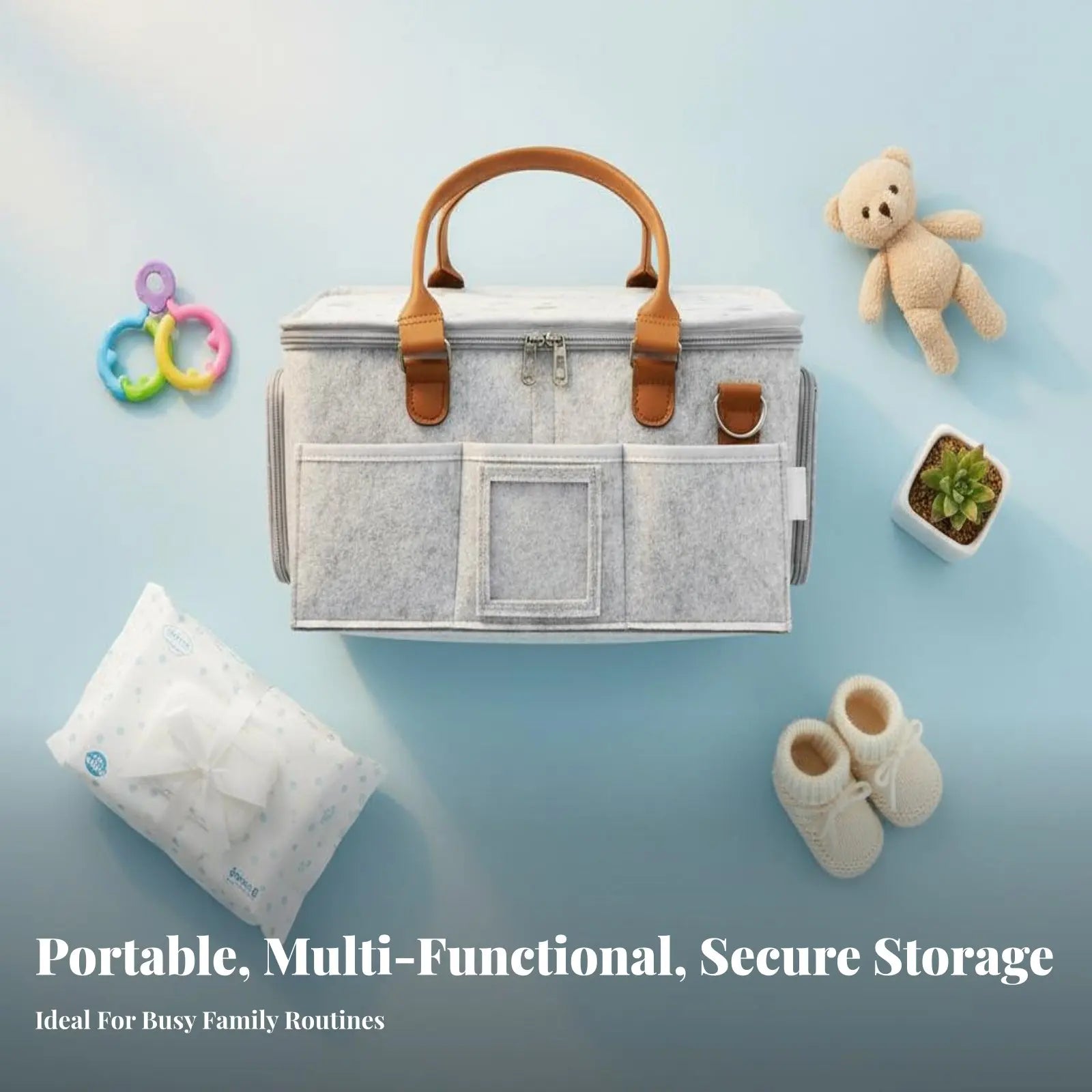 Cloth Diaper Organizer Foldable Baby Diaper Organizer Mommy Bag Organizer Lightweight Portable Changing Table Organizer