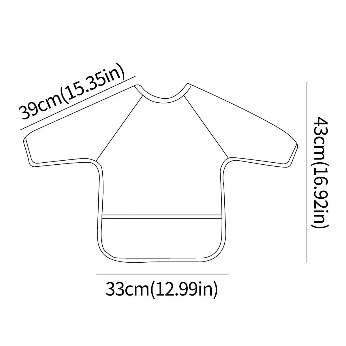 1 Pc Waterproof Baby Feeding Bib Cute Infant Eating Child Drawing Long Sleeves Apron Self Feeding Baby 0-3 Year