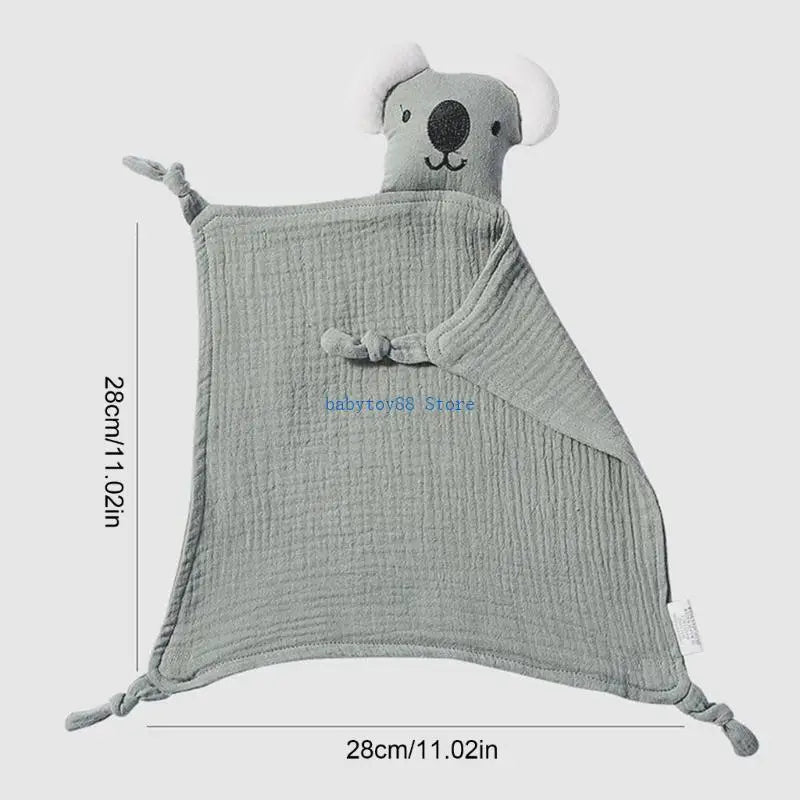 Y4UD Cotton Comforter Blanket Sleep Toy Newborns Soothe Appease Towel Cuddle Snuggle Toy Infant Baby Comforters Blanket