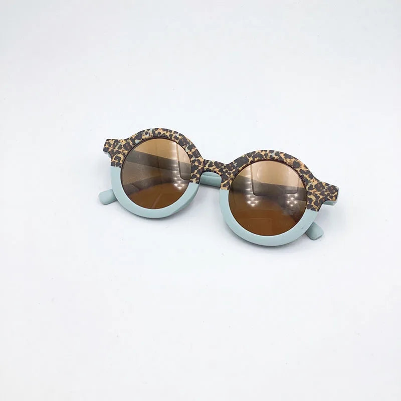 MILANCEL New Summer Baby Sunglasses Kids Cute Leopard UV Resistant Sunglasses Children Girls Shades Decorative Glasses