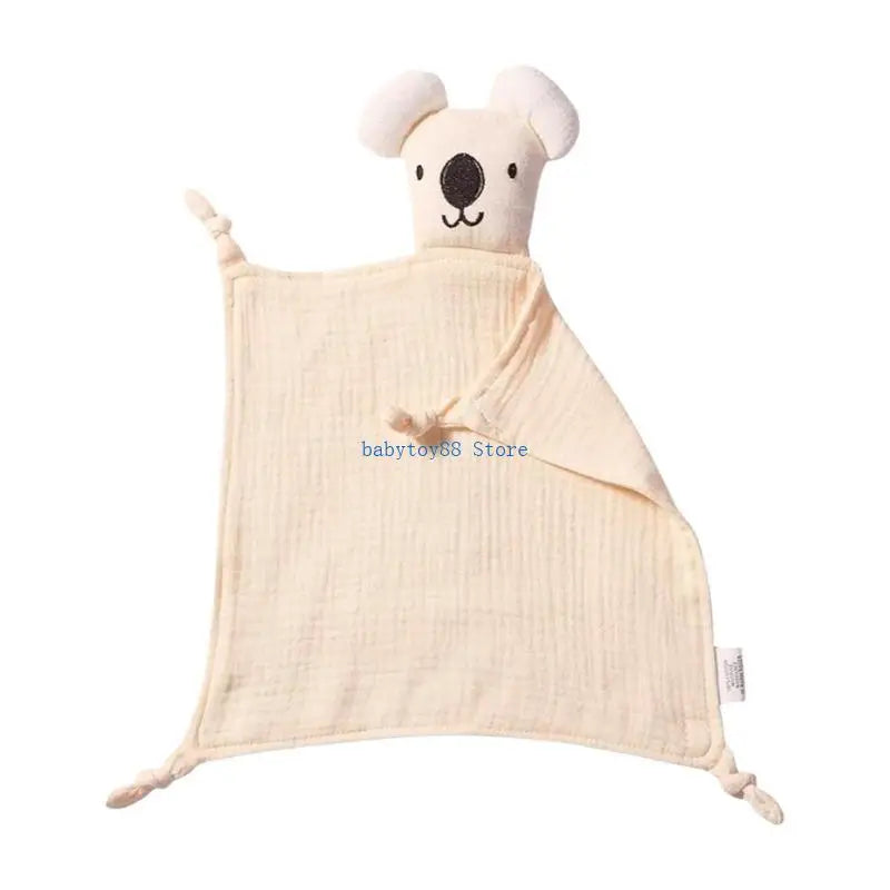 Y4UD Cotton Comforter Blanket Sleep Toy Newborns Soothe Appease Towel Cuddle Snuggle Toy Infant Baby Comforters Blanket