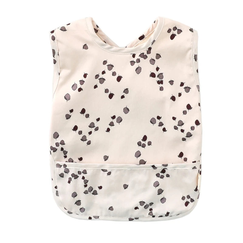 Waterproof Washable Baby Bib Burp Cloth with Pocket Bag Sleeveless Toddler Apron Smock Feeding Bibs Baby Stuff For 6-18 Months