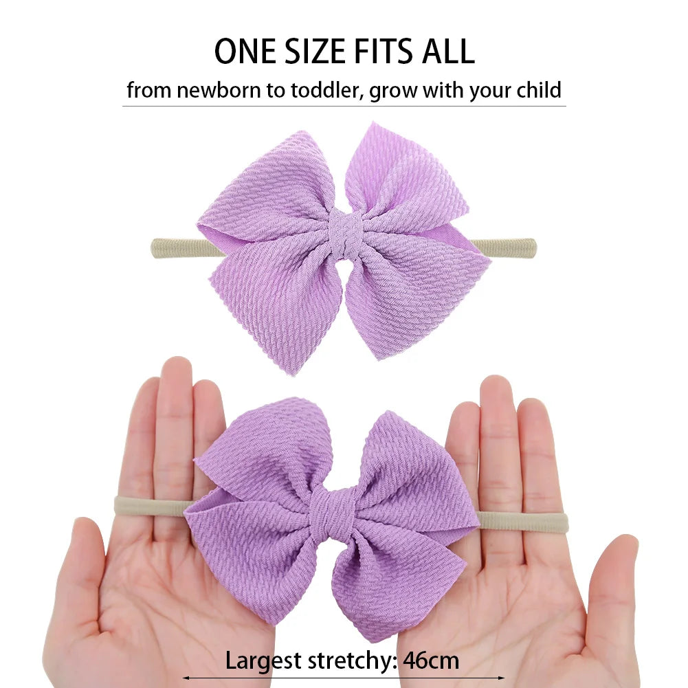 2Pcs/Set Rainbow Baby Sunglasses Bullet Bow Elastic Nylon Hair Bands Kids Boys Girls Cute Sun Glasses Photography Props