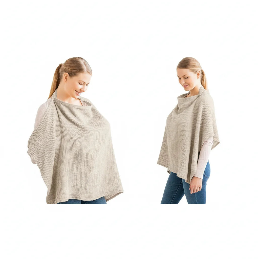 Women Nursing Cover Up for Breastfeeding Essentials Breathable 100% Cotton 29”x37”