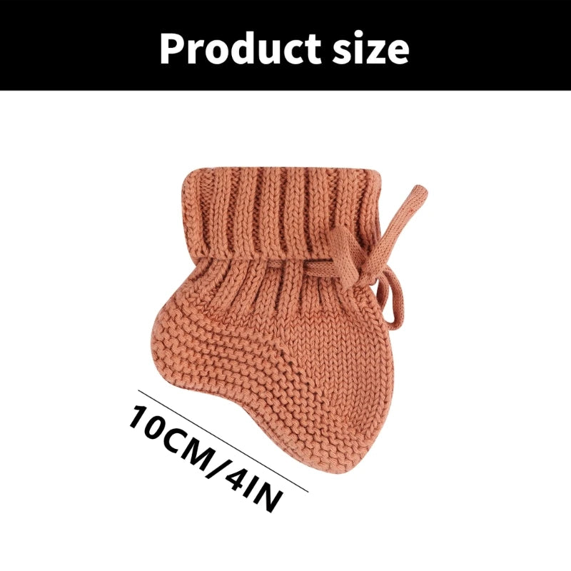 Infant Bootie Knitted Warm Baby Socks Unisex 0 to 6 Months