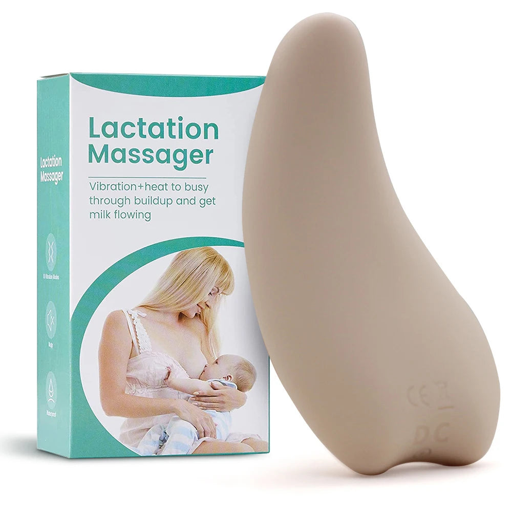 Multi-function Warming Lactation Massager Liquid Breast Lactation Roller Vibrating Lactation Massager for Breastfeeding