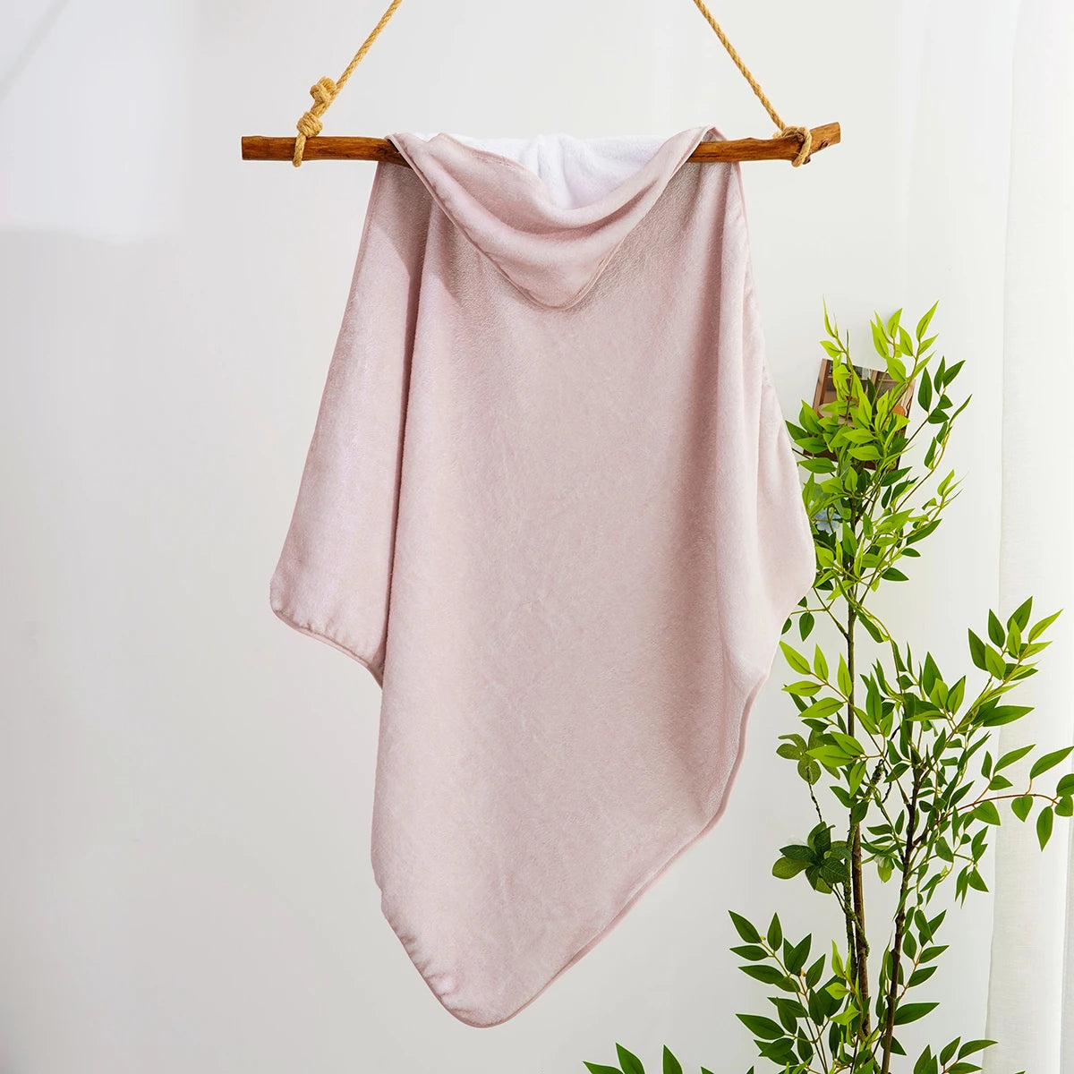80c×80CM Thick Baby Fleece Blanket Absorbent Bath Towel Warm Newborn Swaddle Wrap