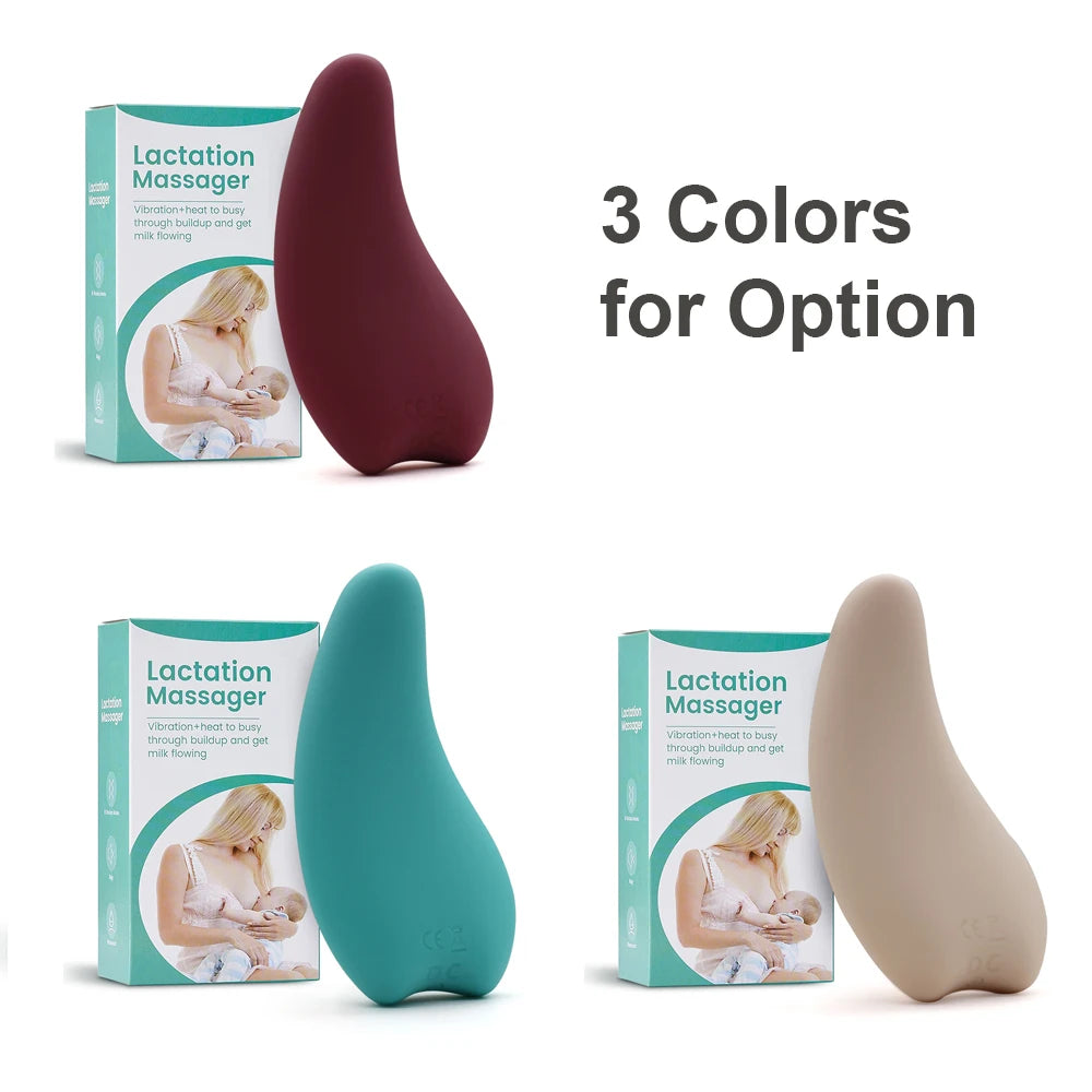 Multi-function Warming Lactation Massager Liquid Breast Lactation Roller Vibrating Lactation Massager for Breastfeeding