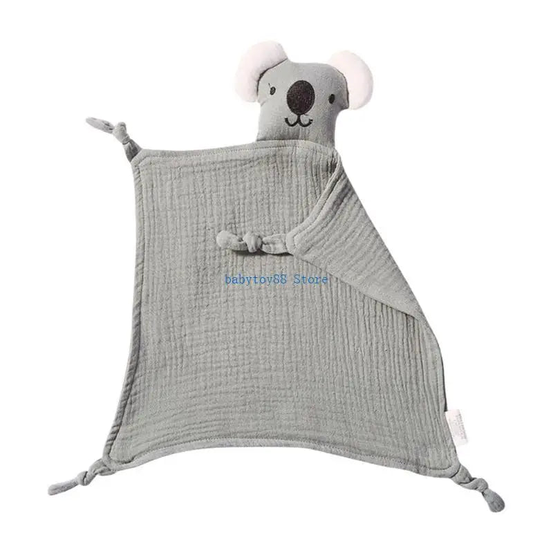 Y4UD Cotton Comforter Blanket Sleep Toy Newborns Soothe Appease Towel Cuddle Snuggle Toy Infant Baby Comforters Blanket