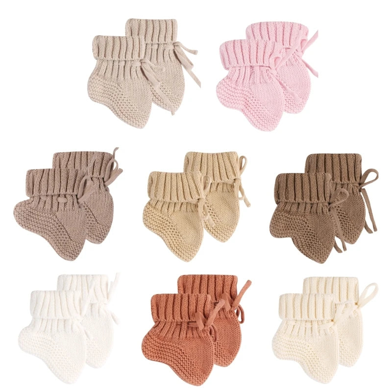 Infant Bootie Knitted Warm Baby Socks Unisex 0 to 6 Months