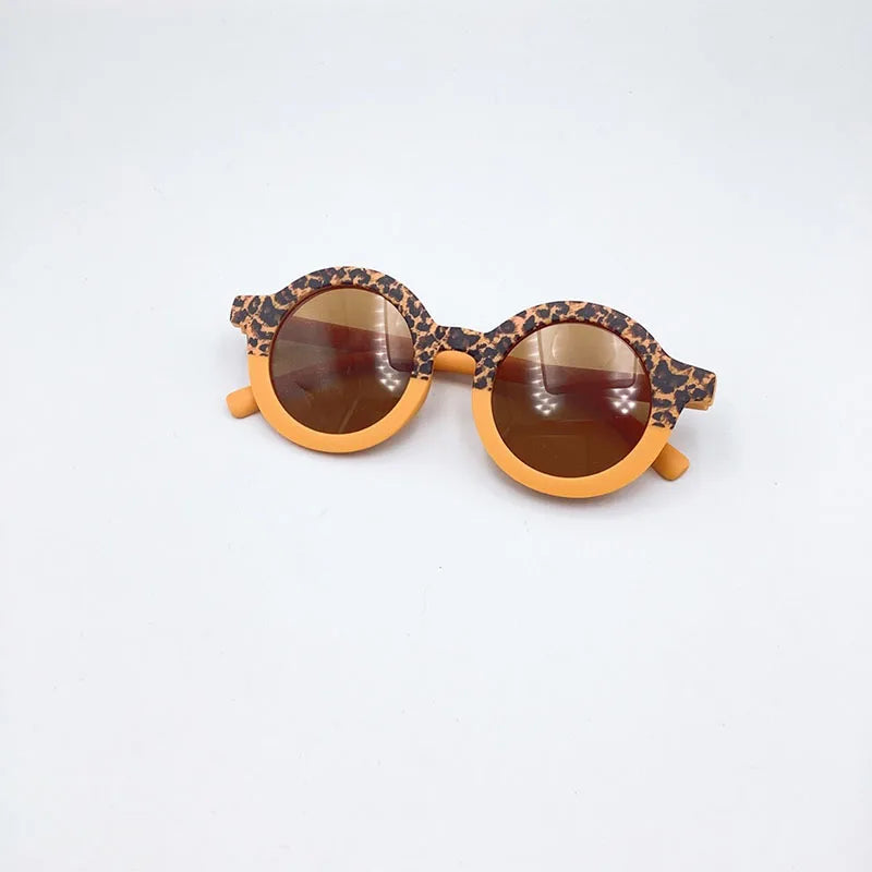 MILANCEL New Summer Baby Sunglasses Kids Cute Leopard UV Resistant Sunglasses Children Girls Shades Decorative Glasses