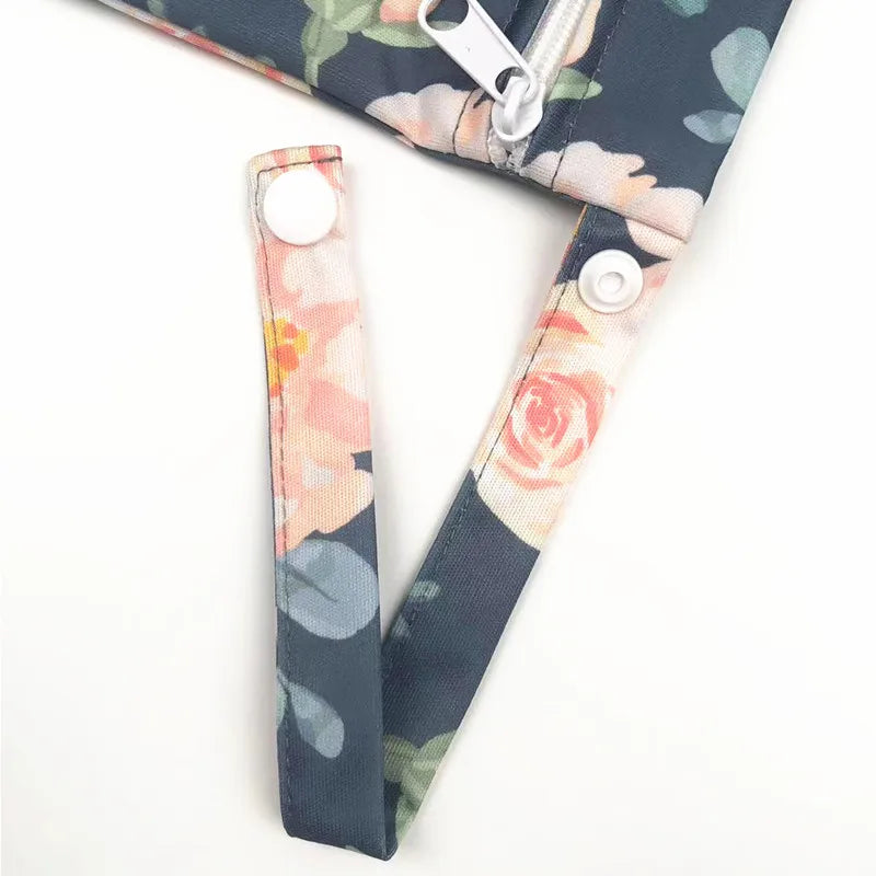 Wet Dry Bag With Two Zippered For Baby Diapers Nappies Waterproof Reusable 36cmx29cm