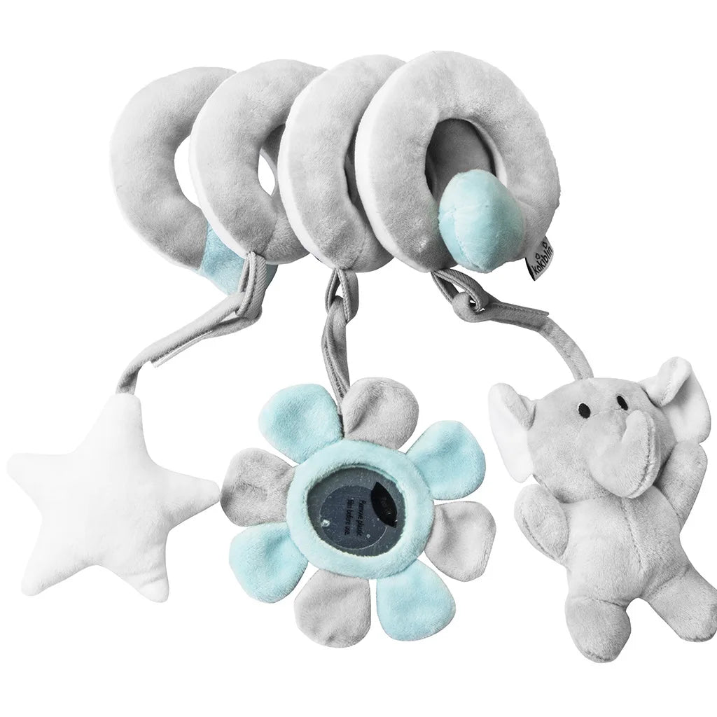 Car Seat Toys for Babies Rattle Mirror Crinkle Squeaky Carseat Stroller Toys 0-6 Months Developmental Newborn Baby Girl Gifts