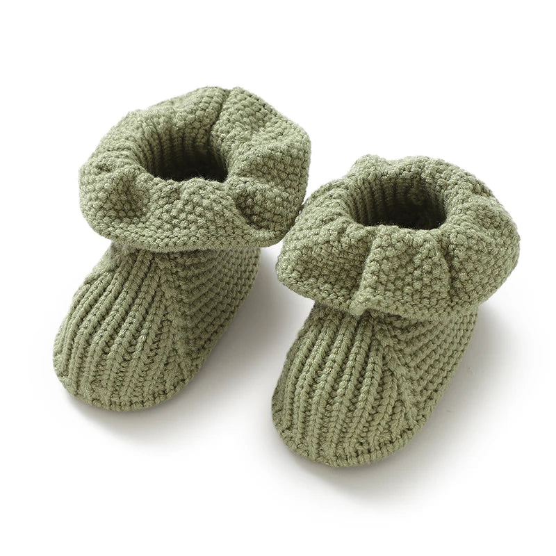 0-18m Infant Wram First Walkers Boots Winter Fall Toddler Outdoor Indoor Footwear Clothing Accessories Baby Girls Shoes Knitted