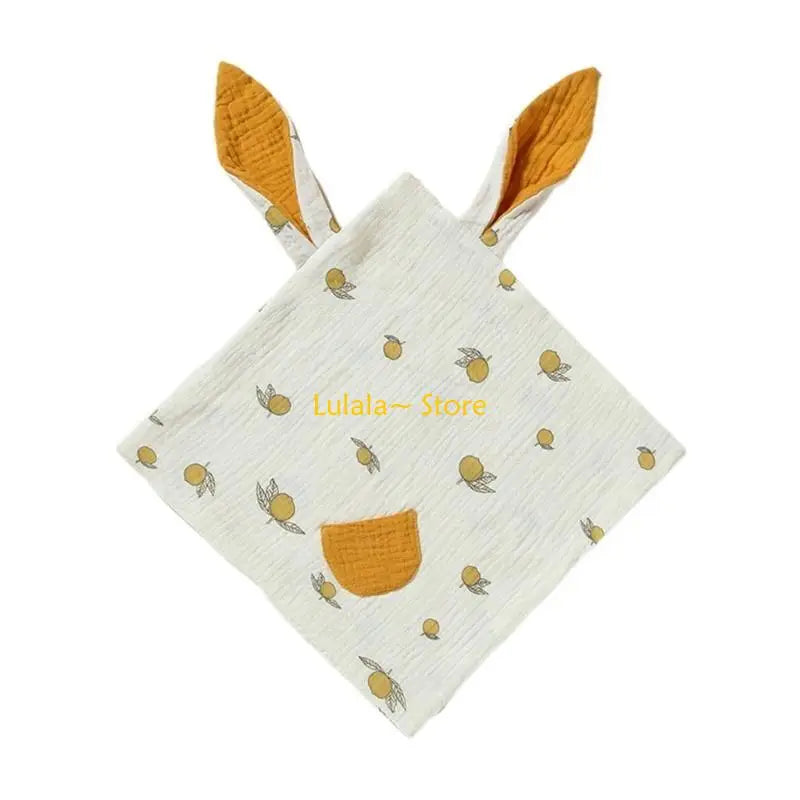 Y4QA Multi-pattern Cotton Baby Comforter Blanket Muslin Security Blanket Baby Lovey Boy Girl Soft Baby Gift Lightweight Bibs-