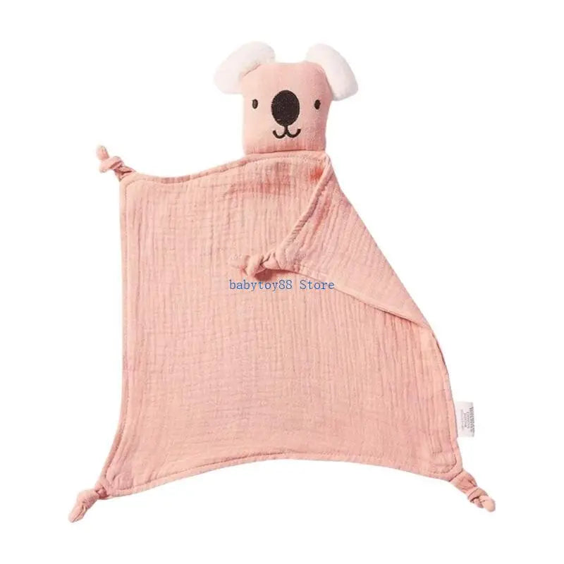 Y4UD Cotton Comforter Blanket Sleep Toy Newborns Soothe Appease Towel Cuddle Snuggle Toy Infant Baby Comforters Blanket