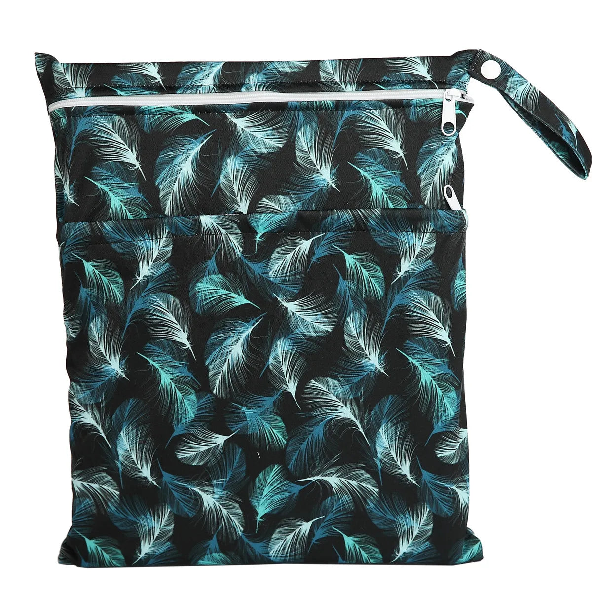 Wet Dry Bag With Two Zippered For Baby Diapers Nappies Waterproof Reusable 36cmx29cm