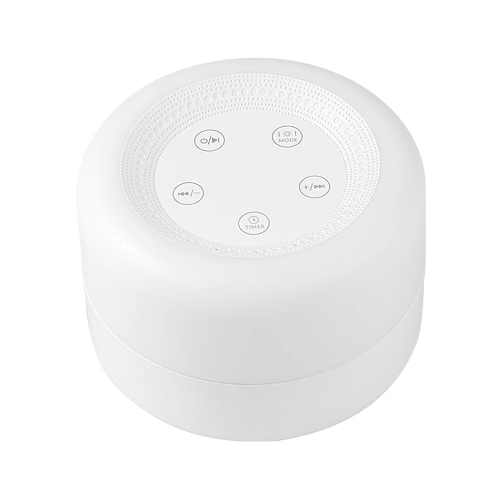 Baby White Noise Machines with Night Light Sleeping Relaxation Tool Portable Touch Adjustable USB Rechargeable for Home Travel