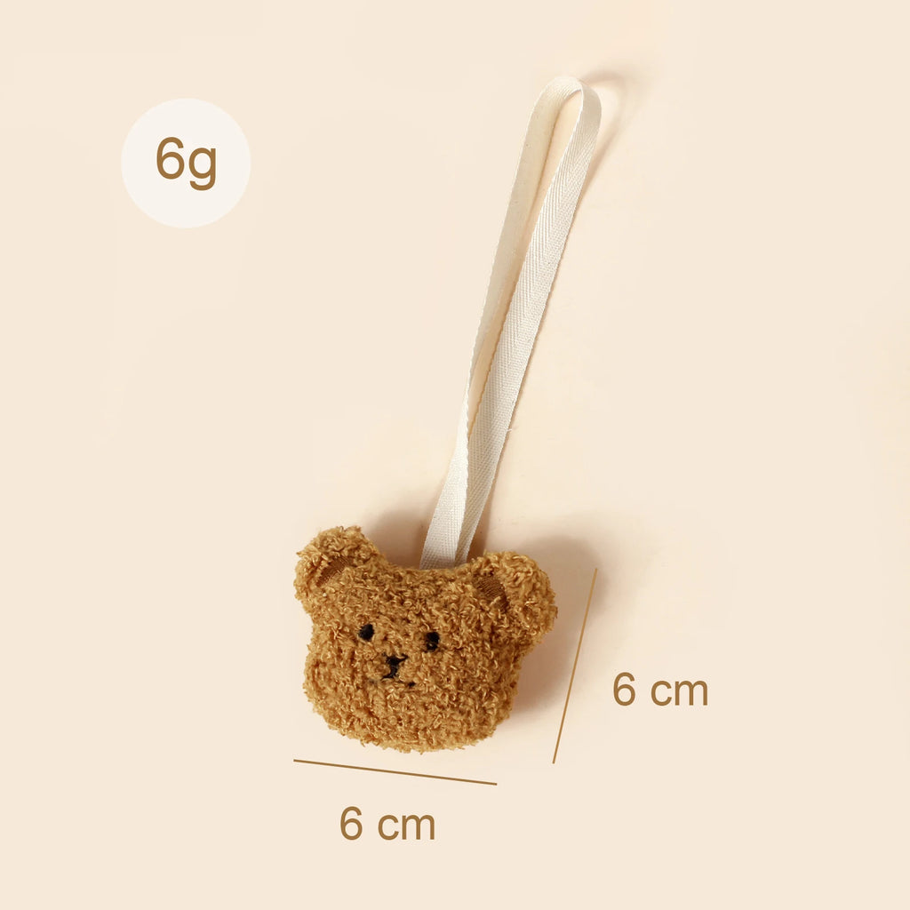 Fashion Teddy Pacifier Holder Baby Embroidered Bear Face Moon Clip For Newborn Kids Comforter Toys Toddler Gifts