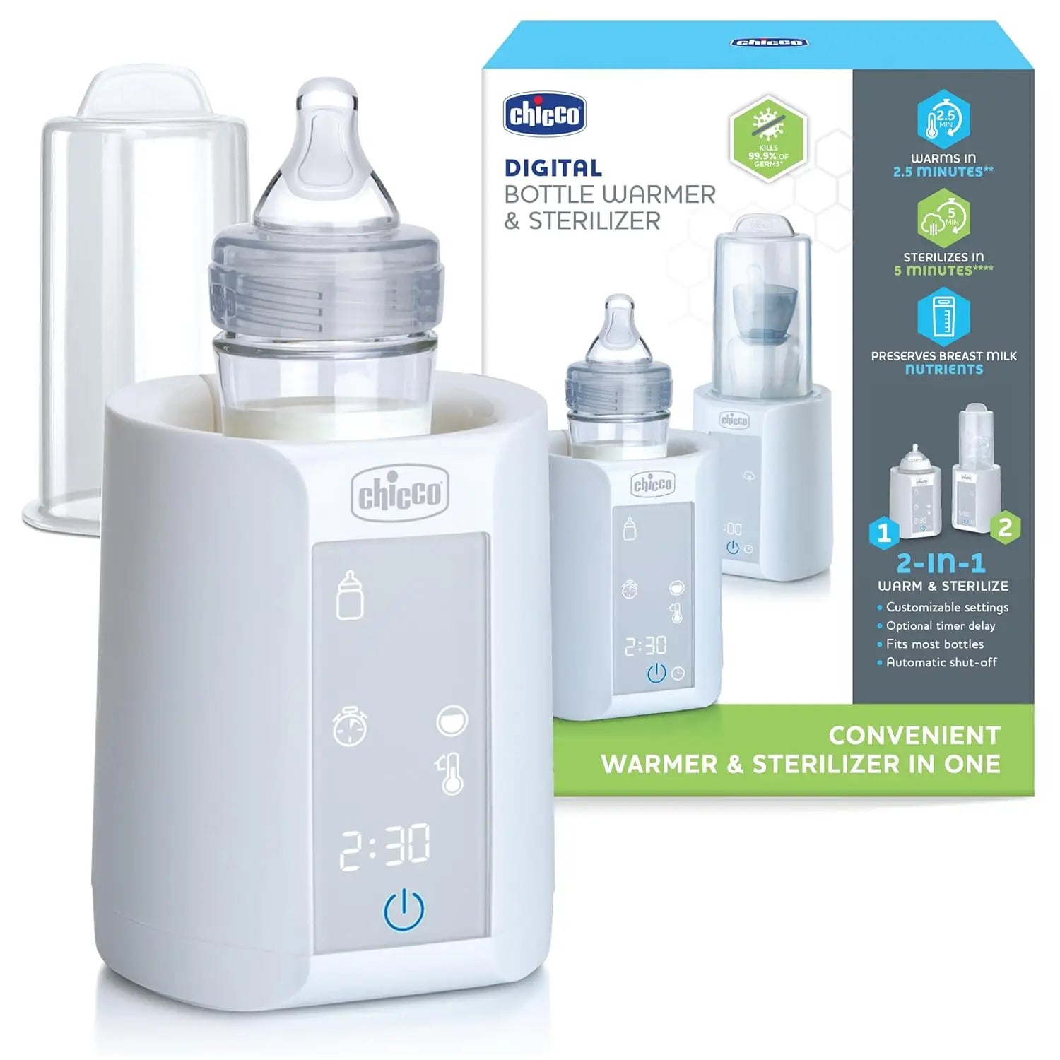Digital Bottle Warmer & Sterilizer for Baby Bottles, Baby Food Jars, and Milk Bags