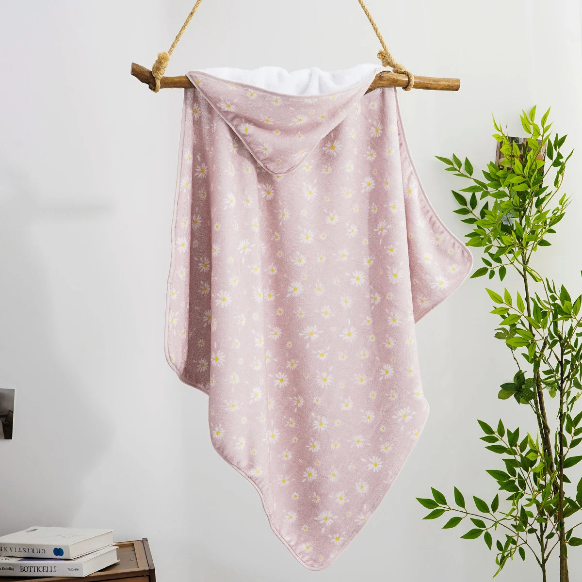 80c×80CM Thick Baby Fleece Blanket Absorbent Bath Towel Warm Newborn Swaddle Wrap