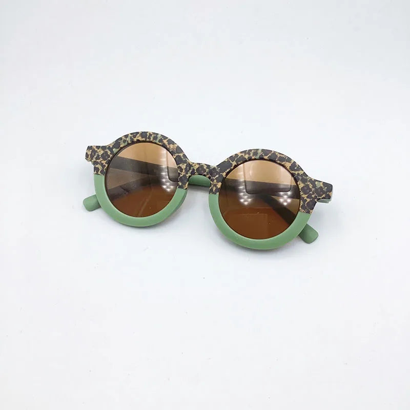 MILANCEL New Summer Baby Sunglasses Kids Cute Leopard UV Resistant Sunglasses Children Girls Shades Decorative Glasses