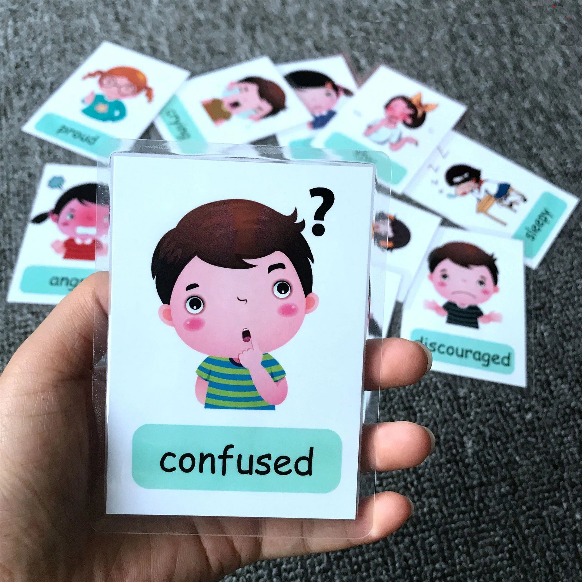Montessori Kids Learning Flashcards Early Educational Cards