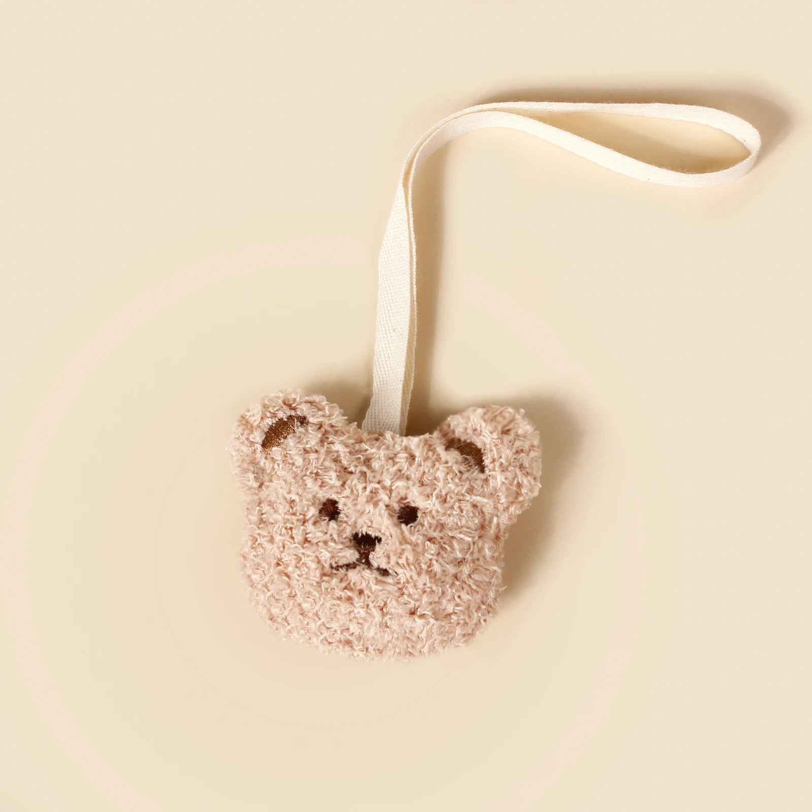 Fashion Teddy Pacifier Holder Baby Embroidered Bear Face Moon Clip For Newborn Kids Comforter Toys Toddler Gifts