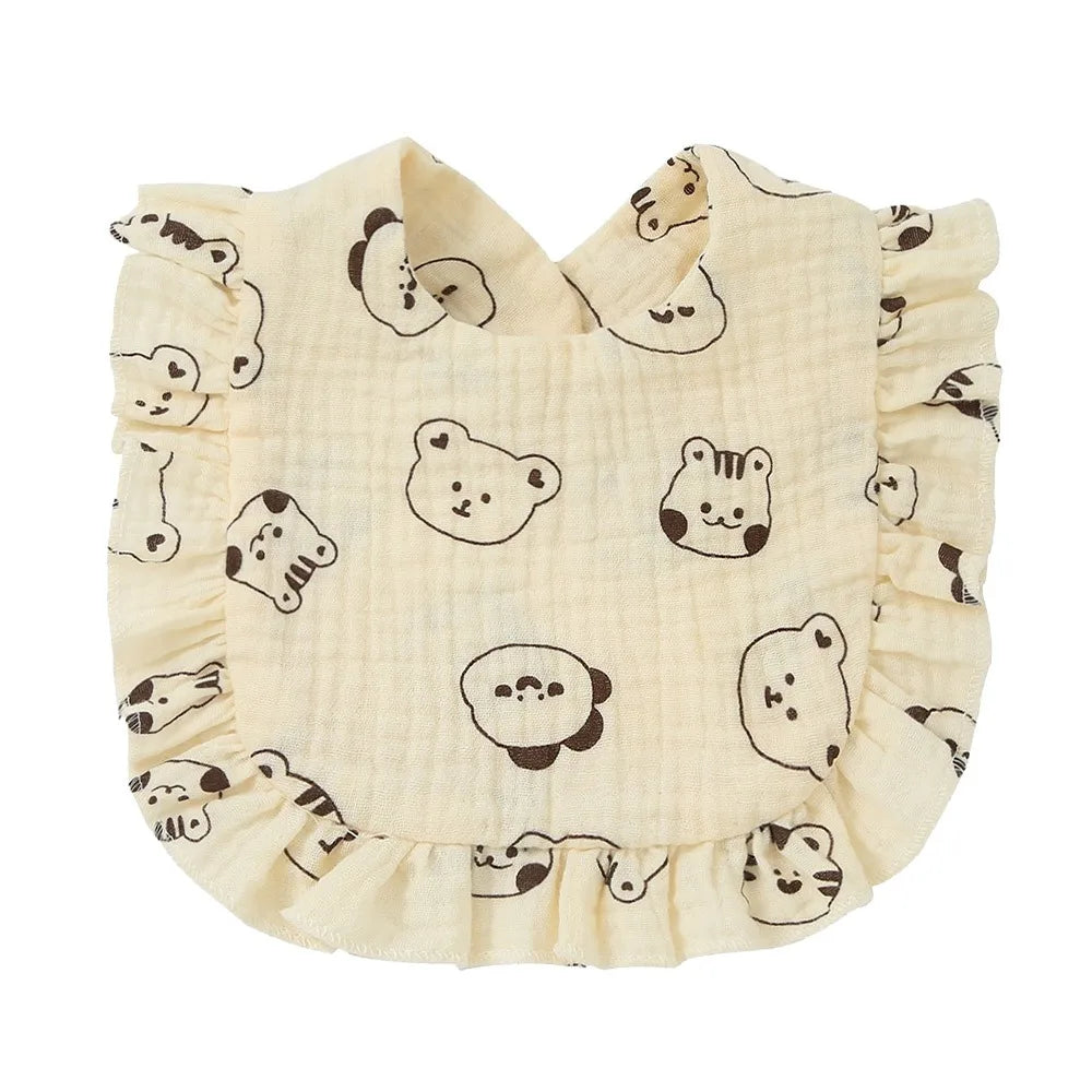 Creative Cotton Newborn Bibs Soft Material Absorbent Infant Burp Cloths Colorful Drool Bandana Baby Stuff