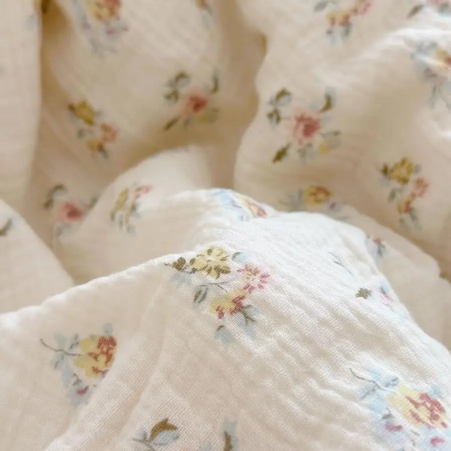 Muslin Nursery Blanket for Toddlers Girls Boys Baby Quilt And Soft Cotton Toddler Blanket Crib Quilt for All Seasons, Lightweight